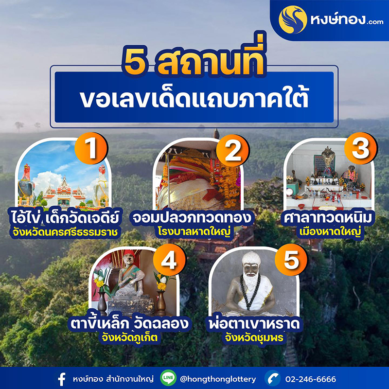 5_สถานที่ขอเลขเด็ดแถบภาคใต้