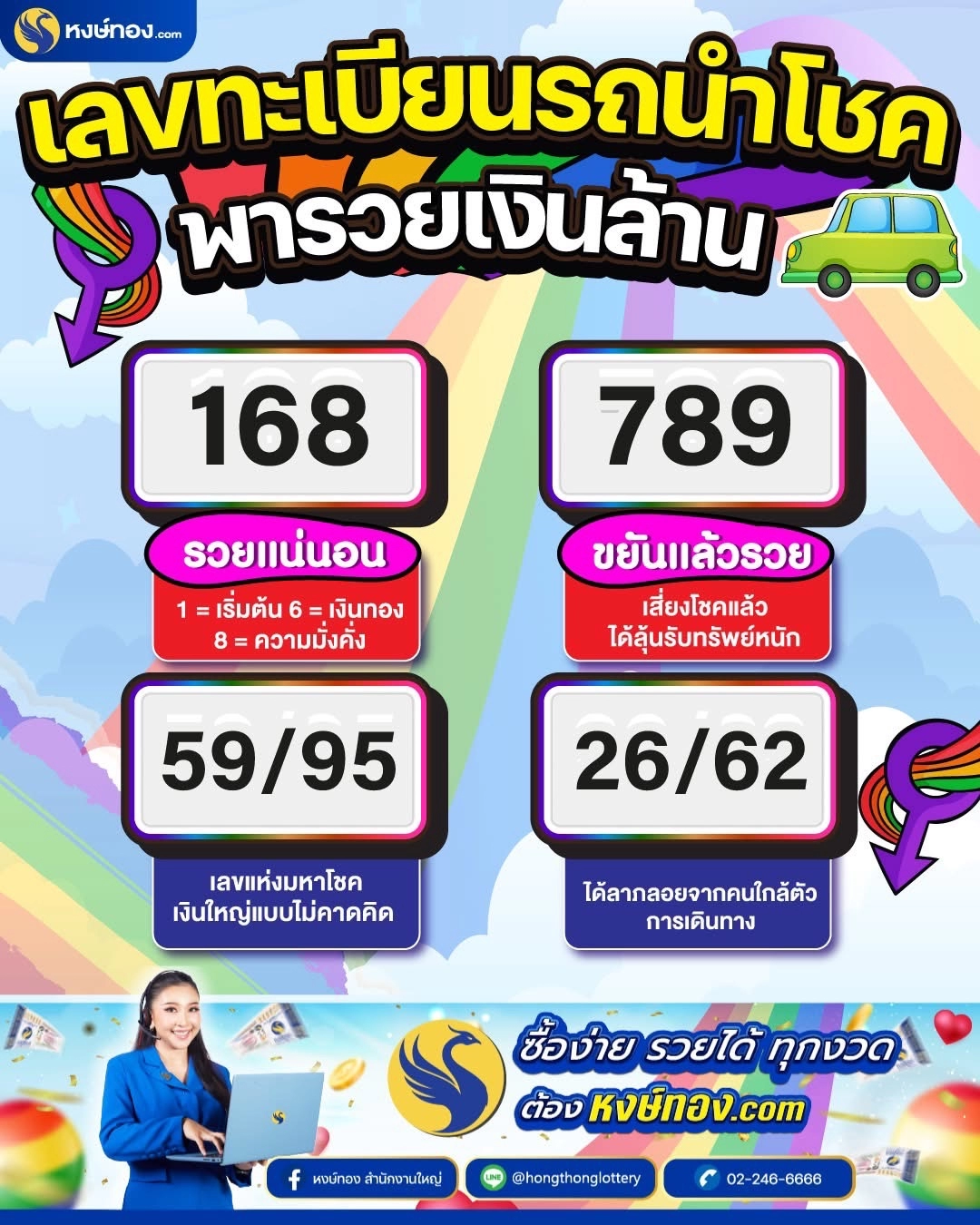เลขทะเบียนรถนำโชค_พารวยเงินล้าน